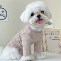 Simple Style Cotton Solid Color Pet Clothing sku image 6