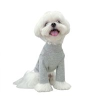 Simple Style Cotton Solid Color Pet Clothing main image 4