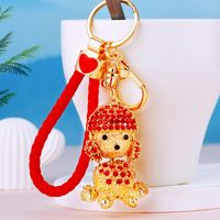 Cartoon Style Color Block Alloy Inlay Rhinestones Women's Keychain main image 5