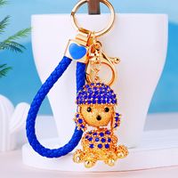 Cartoon Style Color Block Alloy Inlay Rhinestones Women's Keychain sku image 11