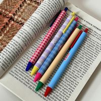 1 Piece Color Block Learning School Plastic Simple Style Gel Pen main image 5