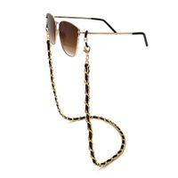 Simple Style Geometric Pu Leather Aluminum Women's Glasses Chain main image 5