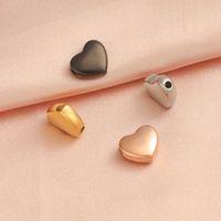 1 Piece Stainless Steel None 18K Gold Plated Rose Gold Plated Heart Shape Beads main image 5