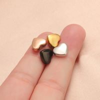 1 Piece Stainless Steel None 18K Gold Plated Rose Gold Plated Heart Shape Beads main image 4