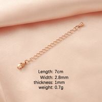 1 Piece Stainless Steel None 18K Gold Plated Solid Color Chain sku image 3