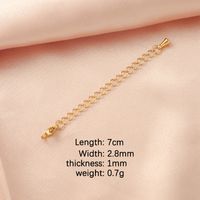 1 Piece Stainless Steel None 18K Gold Plated Solid Color Chain sku image 2