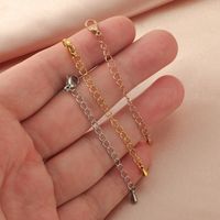 1 Piece Stainless Steel None 18K Gold Plated Solid Color Chain main image 4