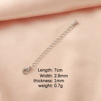 1 Piece Stainless Steel None 18K Gold Plated Solid Color Chain sku image 1