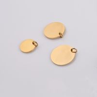 1 Piece Stainless Steel None 18K Gold Plated Rose Gold Plated Solid Color Pendant main image 4