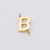 1 Piece Stainless Steel None 18K Gold Plated Rose Gold Plated Letter Pendant sku image 2