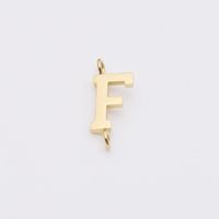 1 Piece Stainless Steel None 18K Gold Plated Rose Gold Plated Letter Pendant sku image 6