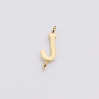 1 Piece Stainless Steel None 18K Gold Plated Rose Gold Plated Letter Pendant sku image 10