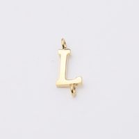 1 Piece Stainless Steel None 18K Gold Plated Rose Gold Plated Letter Pendant sku image 12