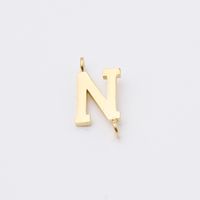 1 Piece Stainless Steel None 18K Gold Plated Rose Gold Plated Letter Pendant sku image 14