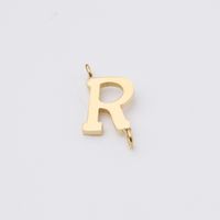 1 Piece Stainless Steel None 18K Gold Plated Rose Gold Plated Letter Pendant sku image 18