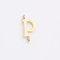 1 Piece Stainless Steel None 18K Gold Plated Rose Gold Plated Letter Pendant sku image 16