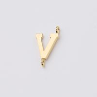 1 Piece Stainless Steel None 18K Gold Plated Rose Gold Plated Letter Pendant sku image 22
