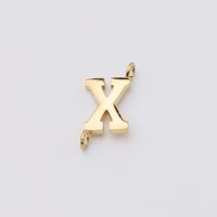 1 Piece Stainless Steel None 18K Gold Plated Rose Gold Plated Letter Pendant sku image 24