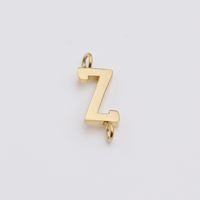 1 Piece Stainless Steel None 18K Gold Plated Rose Gold Plated Letter Pendant sku image 26