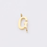 1 Piece Stainless Steel None 18K Gold Plated Rose Gold Plated Letter Pendant main image 3
