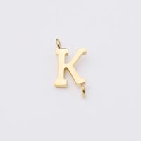 1 Piece Stainless Steel None 18K Gold Plated Rose Gold Plated Letter Pendant sku image 11