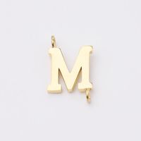 1 Piece Stainless Steel None 18K Gold Plated Rose Gold Plated Letter Pendant sku image 13