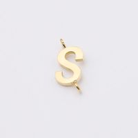 1 Piece Stainless Steel None 18K Gold Plated Rose Gold Plated Letter Pendant sku image 19