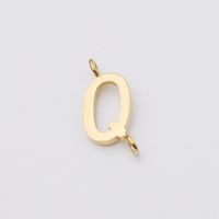 1 Piece Stainless Steel None 18K Gold Plated Rose Gold Plated Letter Pendant sku image 17