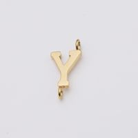 1 Piece Stainless Steel None 18K Gold Plated Rose Gold Plated Letter Pendant sku image 25