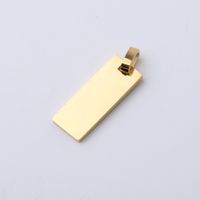 1 Piece Stainless Steel None 18K Gold Plated Rose Gold Plated Solid Color Polished Pendant sku image 3