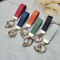 Simple Style Solid Color Pu Leather Zinc Alloy Women's Bag Pendant Keychain main image 2