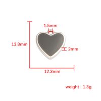 1 Piece Stainless Steel None 18K Gold Plated Heart Shape Crown Polished Pendant main image 3
