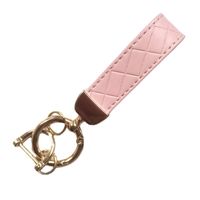 Simple Style Solid Color Pu Leather Zinc Alloy Women's Bag Pendant Keychain main image 5