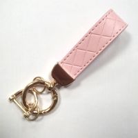 Simple Style Solid Color Pu Leather Zinc Alloy Women's Bag Pendant Keychain sku image 10