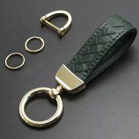 Simple Style Rhombus Pu Leather Zinc Alloy Women's Bag Pendant Keychain sku image 2