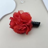 Women's Sweet Simple Style Flower Plastic Cloth Hair Tie sku image 1