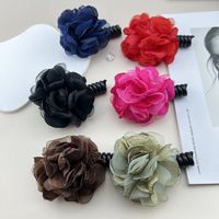 Women's Sweet Simple Style Flower Plastic Cloth Hair Tie main image 4