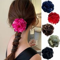 Women's Sweet Simple Style Flower Plastic Cloth Hair Tie main image 1
