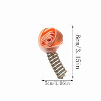 Women's Elegant Simple Style Rose Plastic Hair Tie main image 2