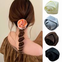 Women's Elegant Simple Style Rose Plastic Hair Tie main image 6
