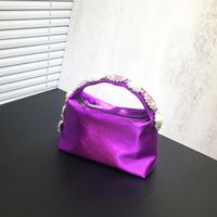 Women's Small Polyester Solid Color Classic Style Square Zipper Handbag sku image 4