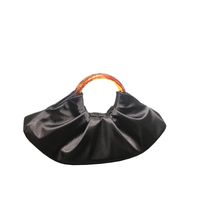 Women's Satin Solid Color Vintage Style Classic Style Square Magnetic Buckle Cloud Shape Bag main image 5