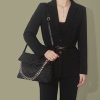 Women's Large Oxford Cloth Solid Color Elegant Square Open Shoulder Bag main image 5