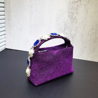 Women's Small Polyester Solid Color Classic Style Square Zipper Handbag sku image 2