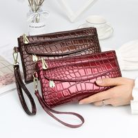 Black Pu Leather Solid Color Square Clutches main image 4