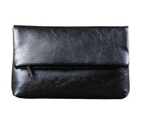 Men's Solid Color Pu Leather Magnetic Buckle Clutch Bag sku image 1