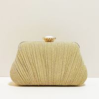 Polyester Solid Color Shell Evening Bags sku image 1