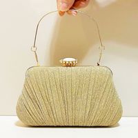Polyester Solid Color Shell Evening Bags main image 3