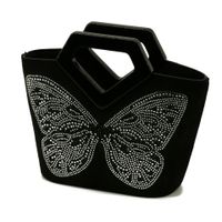Women's Pu Leather Butterfly Elegant Bucket Open Handbag main image 4