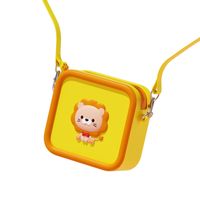 Kid'S Silica Gel Animal Cute Square Zipper Crossbody Bag main image 4